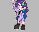 依頼者の希望、イメージを可愛く描きます ポップで可愛いを提供します！好きなものを描きます！ イメージ2