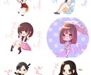 かっこ可愛いミニキャラアイコン描きます 早い！安い！！満足！！！なSNSで使えるアイコン描きます イメージ3