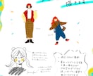 似てるかもしれない似顔絵を作成します 手描き感を残しカラフルなタッチの「似てるかも」 イメージ2