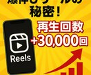 インスタリールの再生回数30,000回増やします Instagramのリール再生回数を増やします イメージ1
