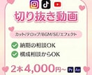 配信者様向け✨short・短編動画作成します ＜お試し格安プラン＞2本まとめて4000円～作成します✨ イメージ1