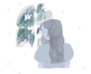 女の子や植物のアイコンや挿絵を描きます アナログ感のあるデジタルイラストで表現します。 イメージ1