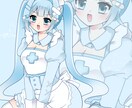 SD付き立ち絵イラスト描きます 可愛いミニキャラ付き！立ち絵イラスト描きます。 イメージ2