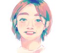 色彩豊かなSNSアイコン描きます アイコンや名刺に使えるような『雰囲気似顔絵』描きます イメージ4