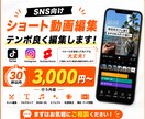 ショート動画を編集します フルテロップ・BGMなど！SNS向け動画を丁寧に製作します。 イメージ1