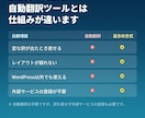 今あるサイトを多言語対応にします 自動翻訳ではありません。訳文を管理できる方式で実装します イメージ2
