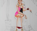 女性向けファッションピープル描きます 雑誌、広告、web挿絵やメインイラスト、個人受注も承ります。 イメージ3