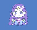 ゆめかわ絵柄のシンプルイラストを描きます ピンクや紫を基調としたシンプルタッチのゆめかわイラスト イメージ5