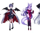 VtuberTRPG等キャラクター立ち絵制作します クールからカワイイまで色々なキャラクターを制作します✦ イメージ5