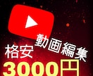 YouTube向けの動画編集をします 安くYouTube向けの動画編集をします イメージ1