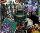 ジャケット写真風画像、イラストを作成いたします ガチャガチャしたものが好きな方にオススメです！ イメージ1