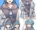 アイコンサイズの絵を描かせていただきます Twitter、LINEのアイコンにお困りの方へ イメージ1
