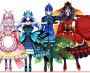 キャラクター立ち絵作成します 個性豊かなオリジナルキャラクターをデザイン致します！ イメージ1