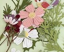 簡単１５分工作　花カゴカードキット作ります 美術と理科を遊ぼ　作って光る　飾って贈れるカード　ビジュリカ イメージ5
