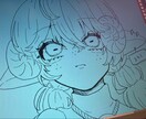 女性キャラクター限定‼️SNS等のアイコン描きます ロリータ系、メンヘラ系の女の子好きの方は是非！ イメージ4
