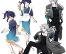 TRPG、ゲーム用の立ち絵お描きします アニメ塗り+ブラシ塗りな立ち絵制作 イメージ6