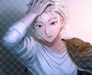 かっこいい男性イラストお描きします 女性向けの表紙/シチュエーション/スチル風イラストなど イメージ5