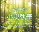 あなたの思い描くストーリーを小説にします キャラ小説、シナリオ、一次創作、自分史……1文字2円～！ イメージ1