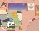 カラフルで明るい目のとまる絵を描きます 趣味ブログや教育、プリント作成、ブログなどの挿絵に♪ イメージ2