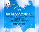 画像やPDFの文字起こしを行います 画像の文字をデジタルデータに変換します イメージ1