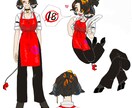TRPG立ち絵、差分・ステッカー風・挿し絵描きます 貴方のオリジナルキャラクター、しっかりと形にしてみませんか？ イメージ10