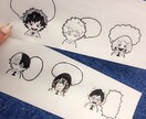 既存キャラクターを私の絵柄で書きます 贈り物のワンポイント、付箋等として！ イメージ1