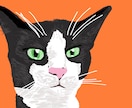 猫の写真を元にイラストを描きます アイコン・表示・プレゼントなど イメージ1