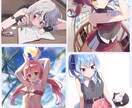 一枚絵、立ち絵、サムネ、パーツ分けなんでも描きます VTuver、歌い手様　活動者の方！ イメージ3