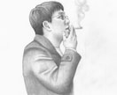 リアルで雰囲気ある似顔絵　鉛筆画でお描きします 人とは一味違うプレゼント、プロフィール画像に！ イメージ3