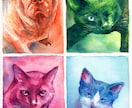 ペット、動物のイラストを透明水彩でお描きします 記念品、プレゼントにおすすめです。 イメージ3