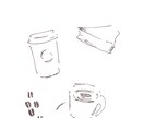 ゆるいお洒落なイラスト描きます ゆるくてお洒落なイラスト描きます。カフェなどにおすすめ！ イメージ1