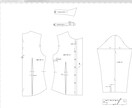 手書きパターンをデータ化(PDF、DXF)します スキャンしたものをIllustratorでトレースします イメージ1