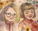水彩で似顔絵描きます 写真を見てこころで感じたままの色を紙の世界へ♪ イメージ7