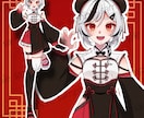 1点物！チャイナ×パンダ女の子の立ち絵を販売します IRIAMやTRPGなど用途様々！ イメージ1