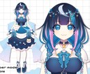 オリジナルのVtuberモデルを制作致します イラストからLive2Dに至るまで制作可能です！ イメージ3