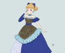 レトロかわいい女の子を描きます 温かみのあるレトロ，クラシックな女の子はいかがですか？ イメージ5