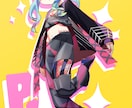 カラフルor透明感ある１枚絵描きます カラフルととぅるとぅるの2つの塗り方で対応可！ イメージ4