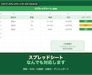 スプレッドシートなんでもします どこよりも安く行いますのでご相談ください イメージ1