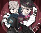 一次創作・二次創作のキャラクターイラストを描きます アニメ塗りのイラストを描きます！！ イメージ1