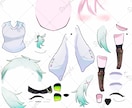 立ち絵.Live2D.他イラスト制作致します ご希望の納期に合わせられます！ イメージ6