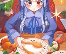 一枚絵制作します かわいい女の子のイラスト制作ができます イメージ3