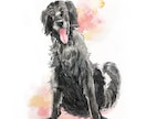 動物似顔絵・手描きの水彩で描きます 鮮やかなタッチの水彩画で、思い出をアートとして残しませんか? イメージ7