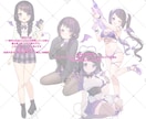 1枚イラストをlive2Dモデリングします 早い！安い！可愛い！1枚絵をパーツ分け+モデリングします！ イメージ2