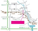 オリジナルのシンプルな地図を作成します チラシやポスター、名刺などに載せる案内地図にどうぞ イメージ1