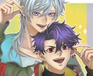 目を惹く艶感！厚塗り風でSNSイラスト描きます 繊細な色使いと魅力的な艶感で、男女問わずご依頼いただけます。 イメージ2