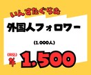 即効！インスタ外国人フォロワー1000人増やします 最大10万人まで対応します！ぜひ効果を実感ください！ イメージ1
