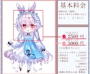 可愛いミニキャライラストお届けいたします 透明感のあるイラストをお描きいたします！お気軽にご相談下さい イメージ2
