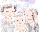 写真を元に少女漫画風似顔絵作成します 少女漫画風のやわらかな似顔絵を作成いたします。 イメージ3