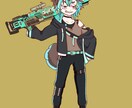 イラスト作成受付ます 背景透過も可能、ミニマムなキャライラストです イメージ2