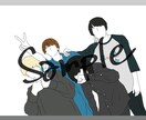 線画を用いた人物のイラスト作成いたします SNSのアイコンなどにご利用ください☺︎商用利用可 イメージ2